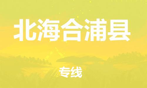 邯鄲到北海合浦縣物流公司-電動車托運專線-上門服務(wù)